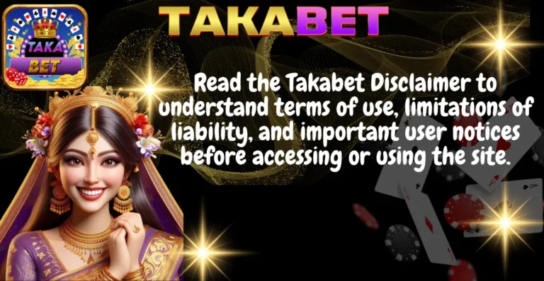 Takabet Disclaimer - Responsible Online Betting & Safety
